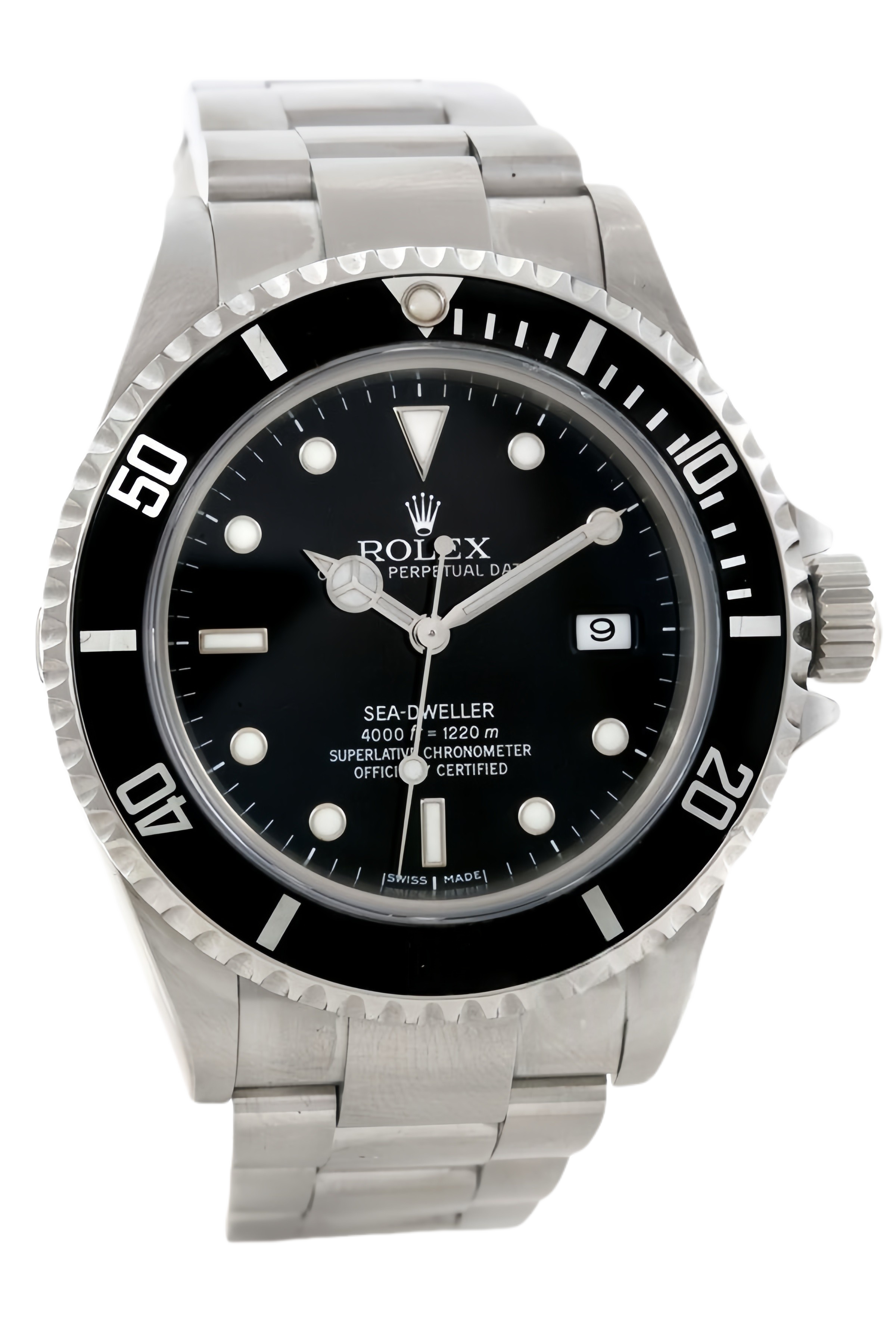 Rolex Sea-Dweller 4000 Black Dial 40mm Ceramic Bezel Stainless Steel Super Clone Swiss Replica Watch Ref 116600