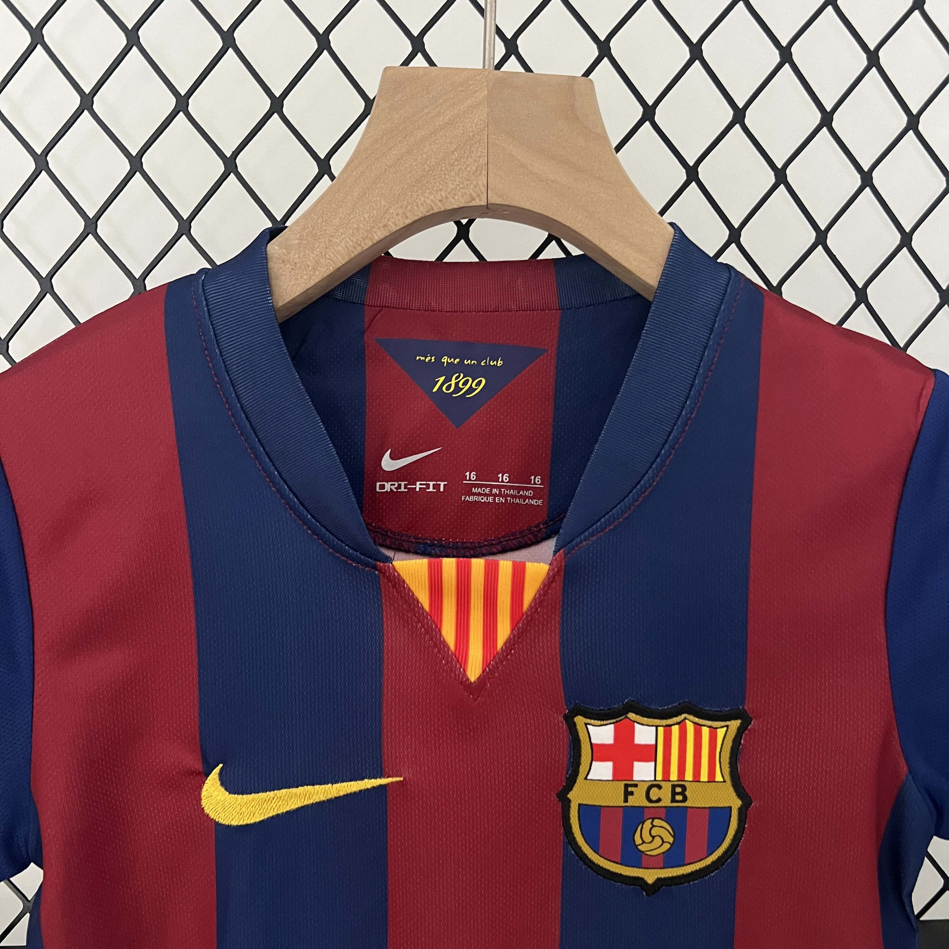 2014/2015 Retro Barcelona Home Football Shirt 1:1 Thai Quality Kids Size:football jersey mysite: unitedjerseyfootball 邓江浪:football