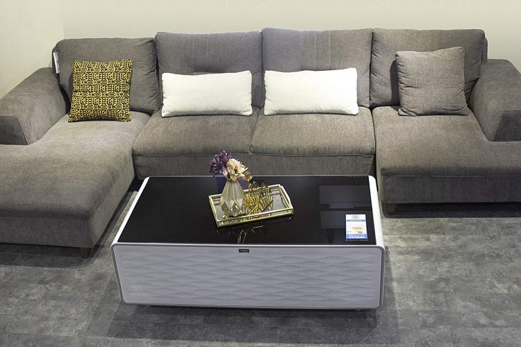 Ultimate Coffee Table With Built-In Fridge and Speaker System - Smart Coffee Table Gadget