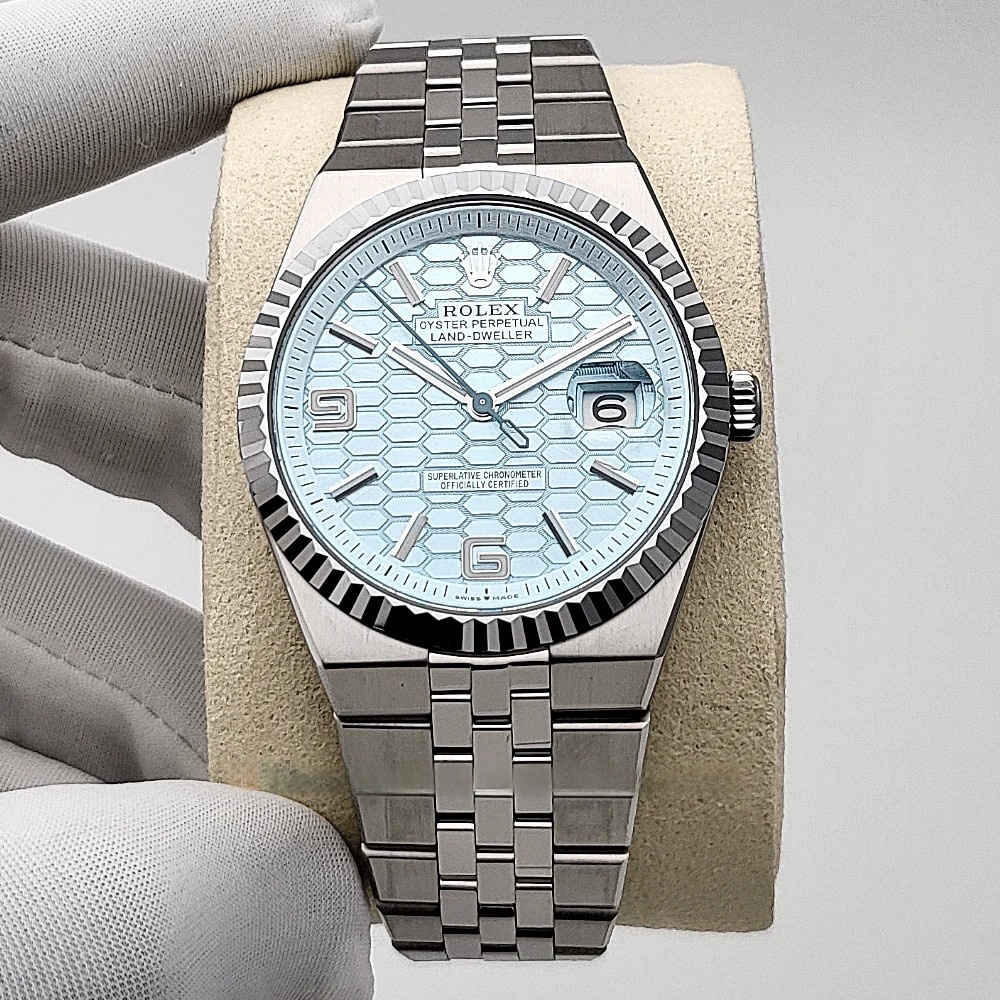 Rolex Land-Dweller 40mm M127336-0001 Super Clone Watch – Oyster Steel Blue Dial Replica