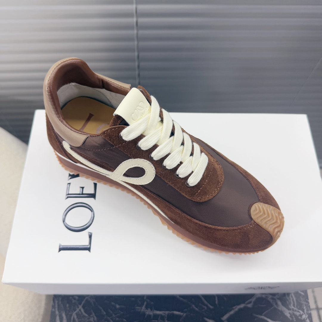 BALLET RUNNER 2.0 IN CHOCOLATE BROWN SUEDE AND LYCRA FABRIC、mysite、Cacoeks