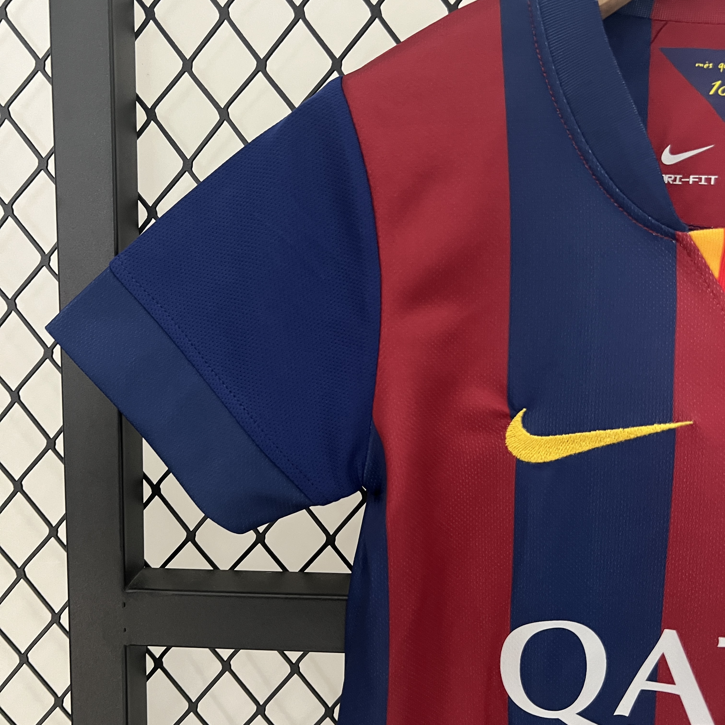 ManixJersey.com | Retro Barcelona 14-15 Home Stadium Kids Kit -Customize Name, Number and Patch | Worldwide Shipping
