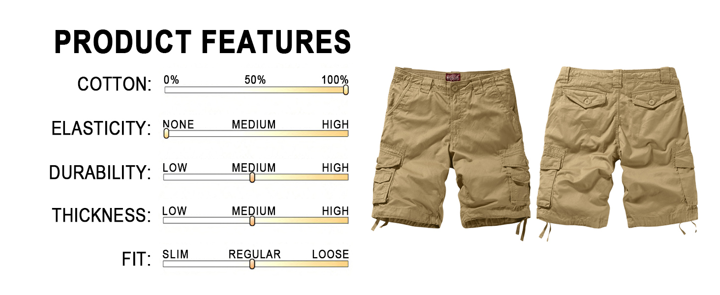 Match Men&#39;s Wild Cargo Shorts