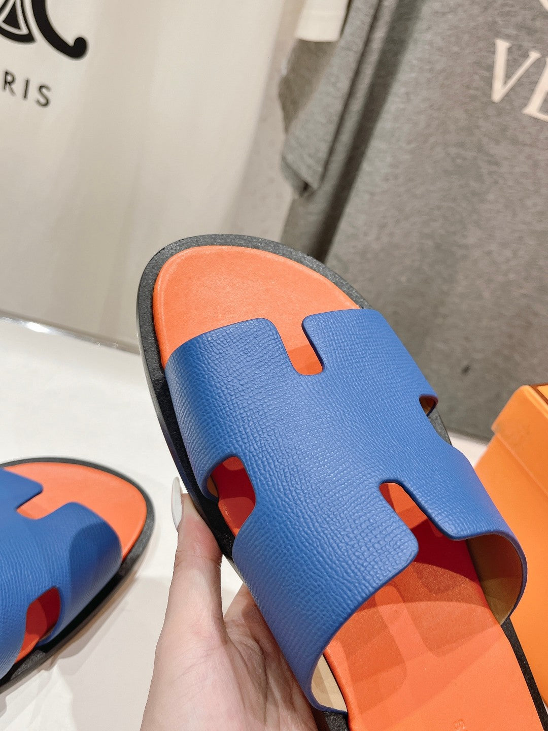 IZMIR SANDAL LIGHT ORANGE MIX LAPIS LAMBSKIN、mysite、Cacoeks