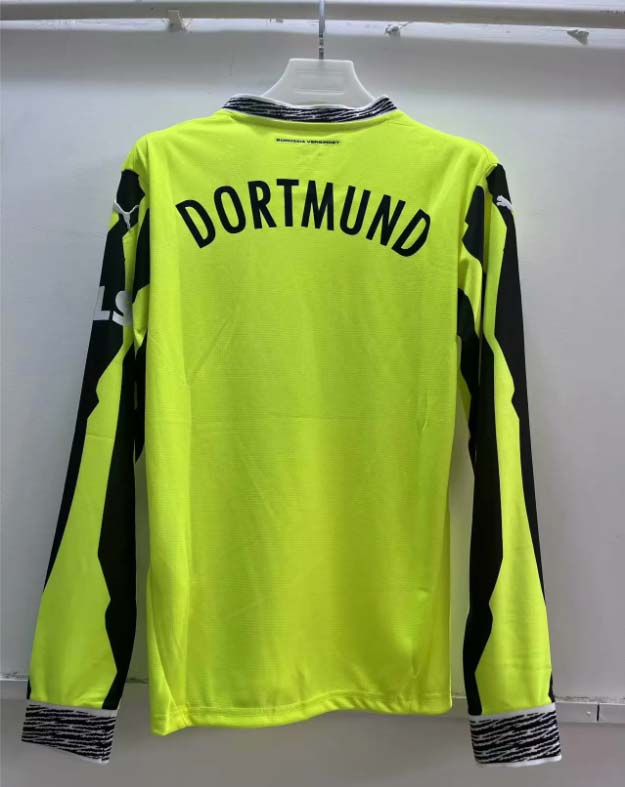 2025/2026 Long Sleeve Dortmund Special Edition Fluorescent green Football Shirt 1:1 Thai Quality:football jersey mysite: unitedjerseyfootball 邓江浪:football