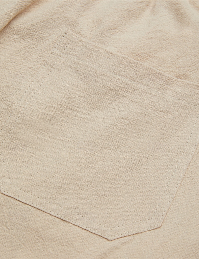Men's Shorts Linen Shorts Summer Shorts Beach Shorts Drawstring Elastic Waist Multi Pocket Plain Knee Length Outdoor Beach Hawaiian Casual ArmyGreen Black Inelastic 2025 - $17.99 –P6
