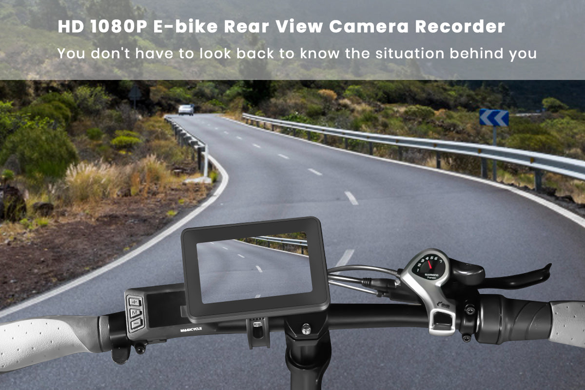 4.3 AHD 1080P Monitor E-bike Rear View Mirror Bike Camera、mySite、bearsvspackers