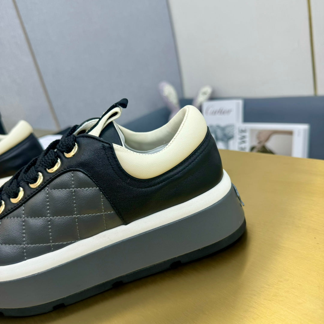 PLATFORM SHOES IN BLACK LAMBSKIN、mysite、Cacoeks