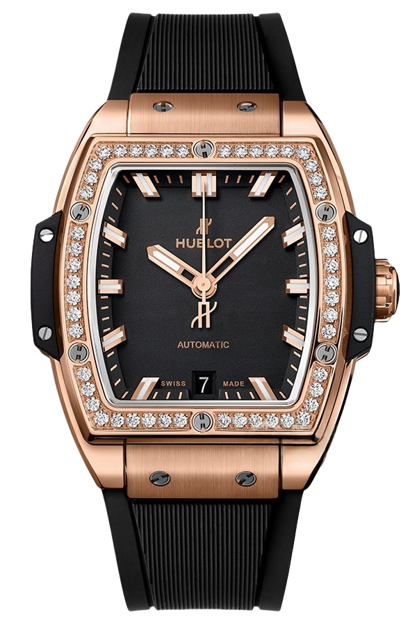 Hublot Spirit of Big Bang Ref. 665.OX.1180.RX.1204 Super Clone Watch – King Gold Diamond Bezel Black Dial Fake Replica