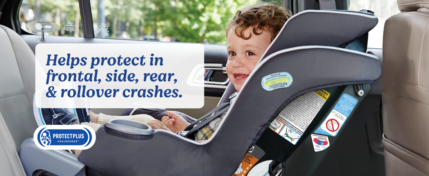 Graco Extend2Fit 2-in-1 convertible car seat ProtectPlus Engineered safety baby optimal protection