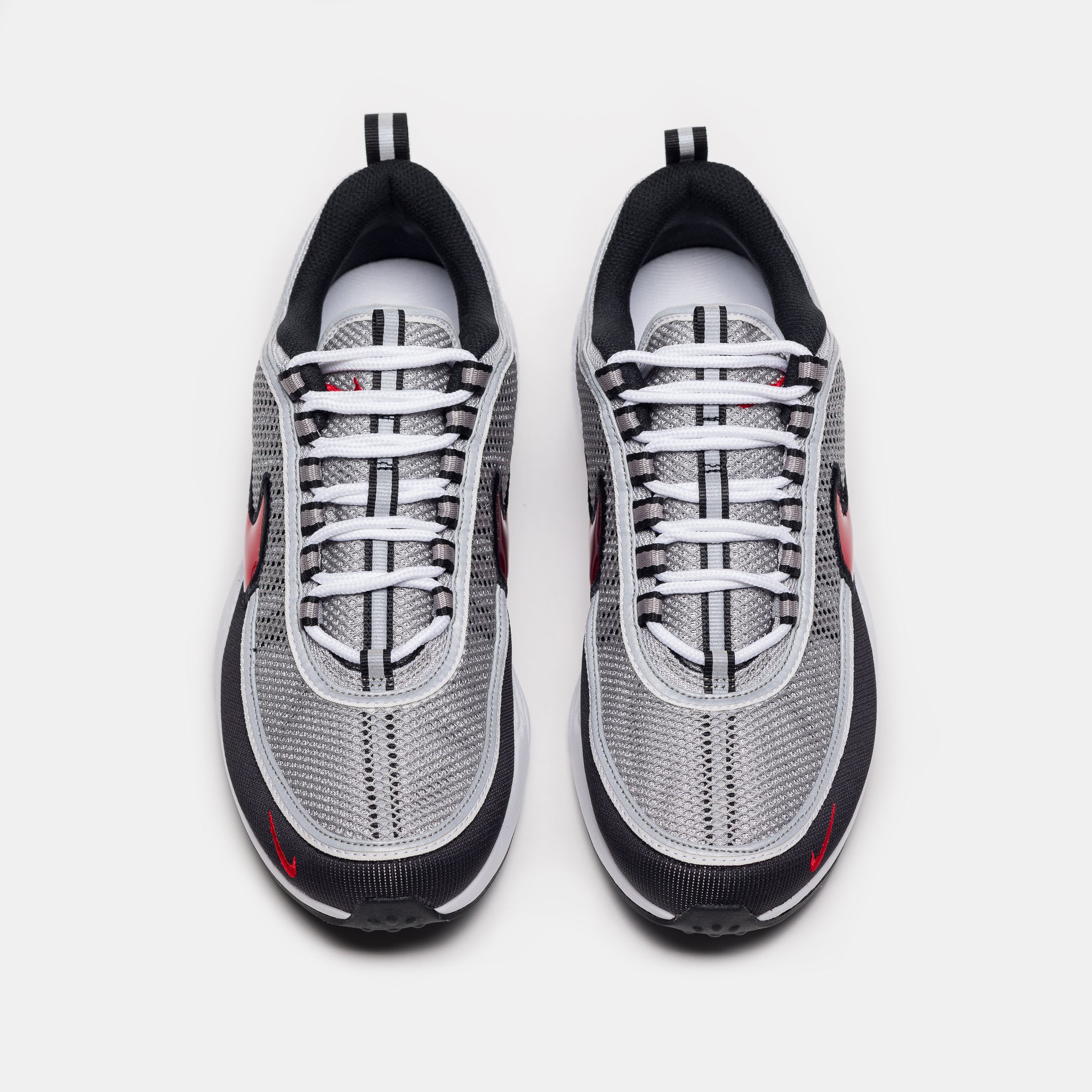 Air Zoom Spiridon SP Sneaker in Metallic Silver/Sport Red/Black/White