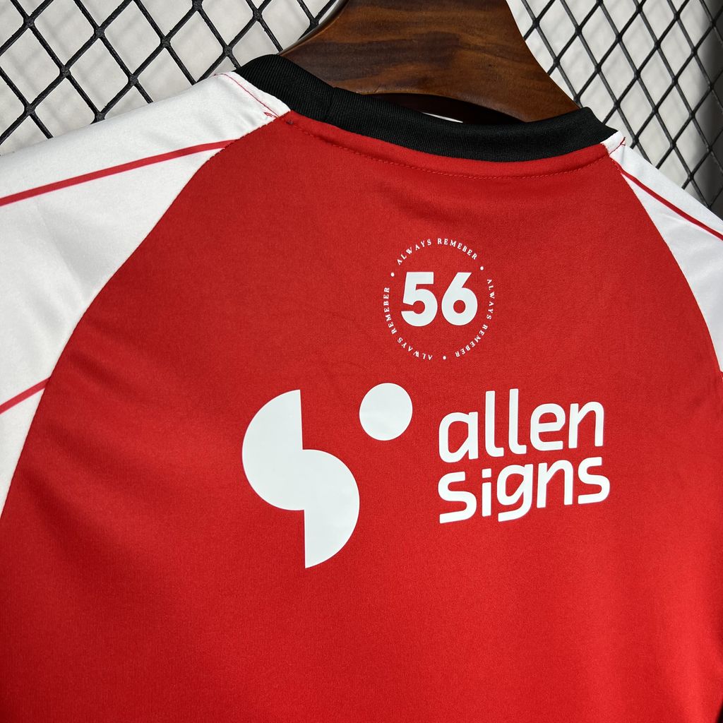 ManixJersey.com | Lincoln City 24-25 Home Stadium Jersey - Fans Version -Customize Name, Number and Patch | Worldwide Shipping