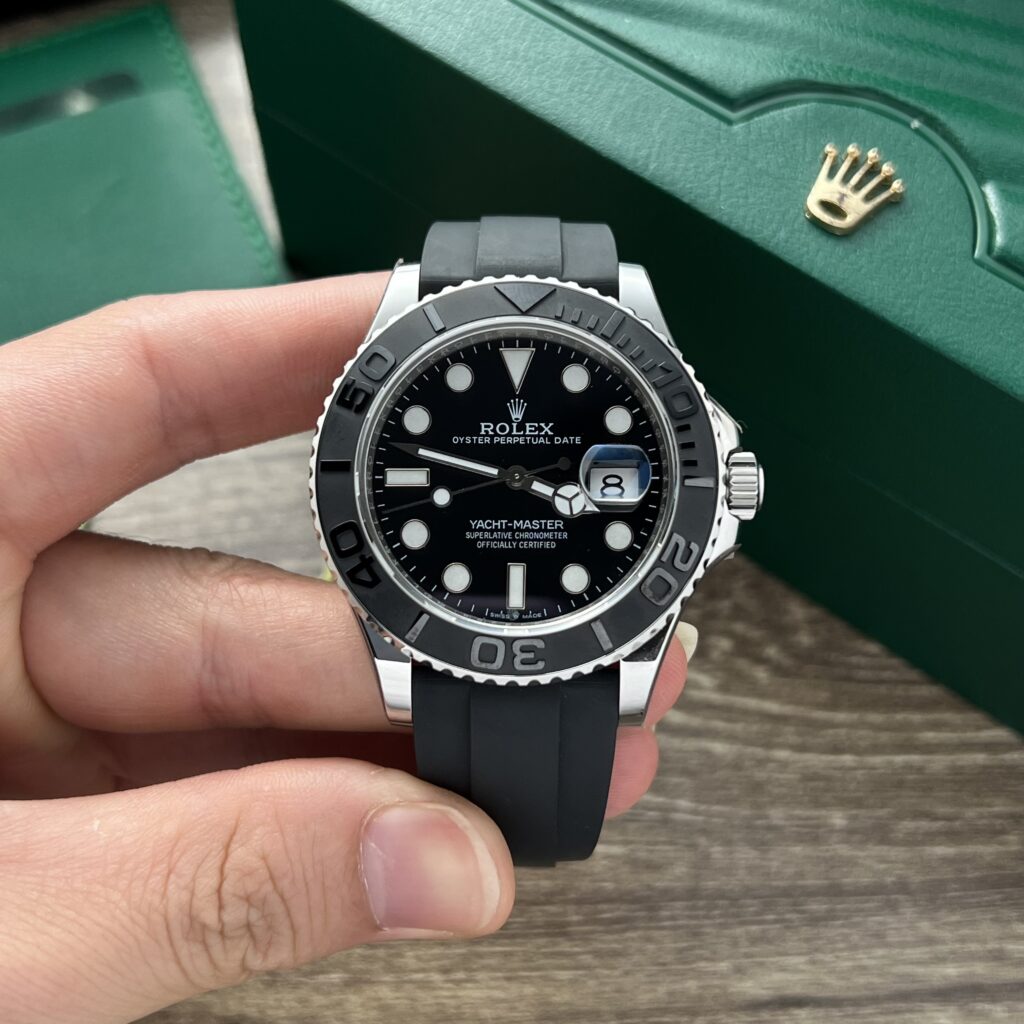Đồng Hồ Rolex Yacht-Master Super Fake 11 Màu Đen EW Factory 40mm (2)