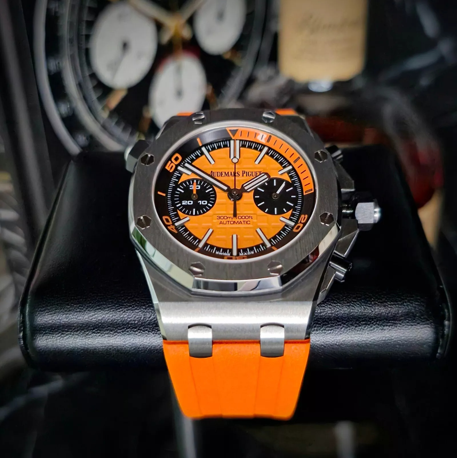 Audemars Piguet Royal Oak Offshore Diver Ref. 26703ST.OO.A070CA.01 Super Clone Watch – Orange Dial Fake Replica