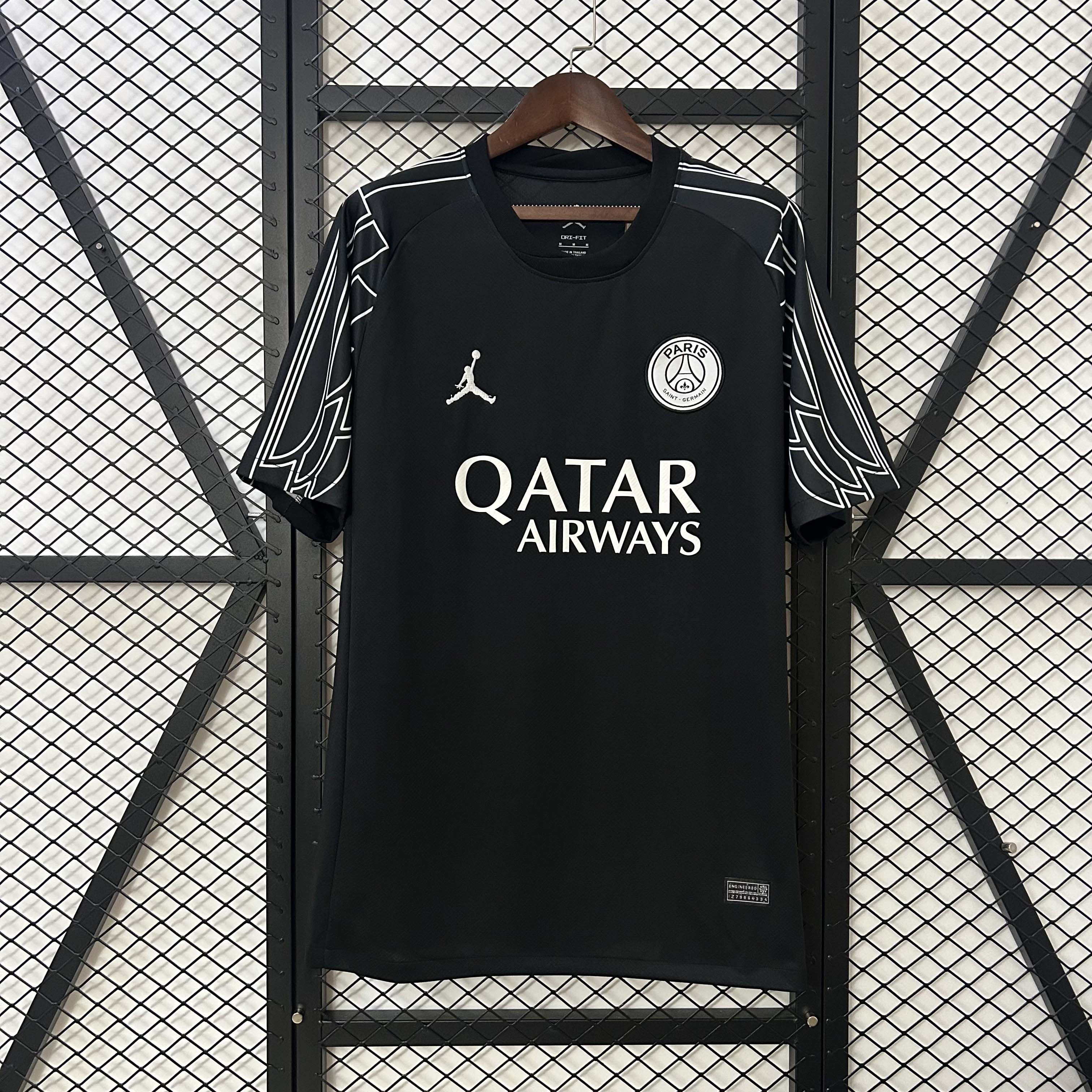 2024/2025 Psg Paris Saint-Germain Fourth Away black Football Shirt 1:1 Thai Quality:football jersey mysite: unitedjerseyfootball 邓江浪:football