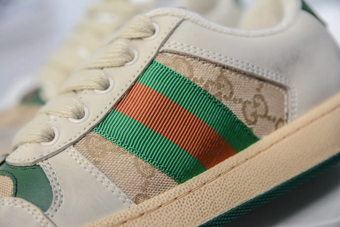 Gucci Screener GG Sneaker Beige Green、mysite、Cacoeks