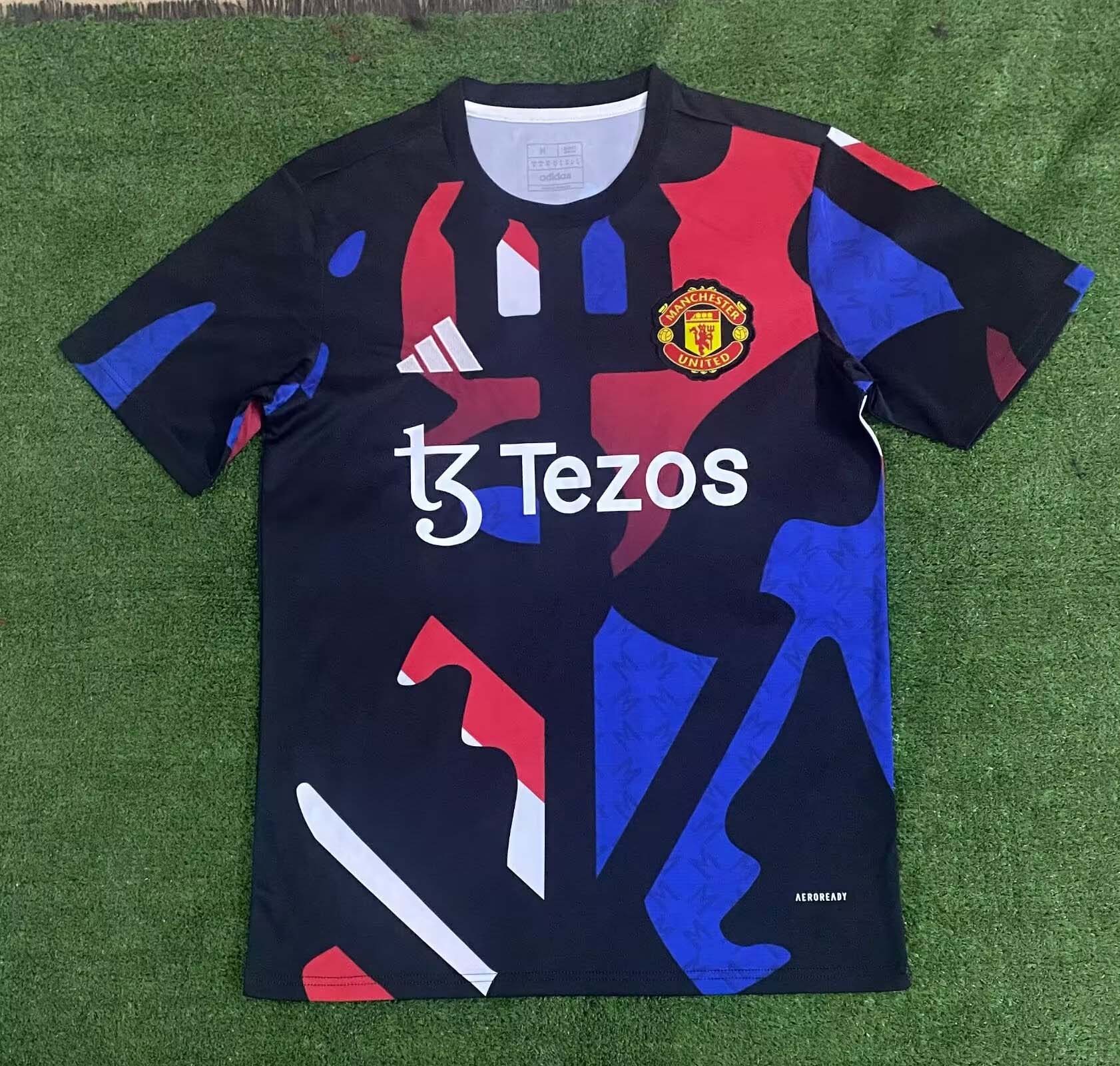 2024/2025 Manchester United Pre-match clothing Football Shirt 1:1 Thai Quality:football jersey mysite: unitedjerseyfootball 邓江浪:football