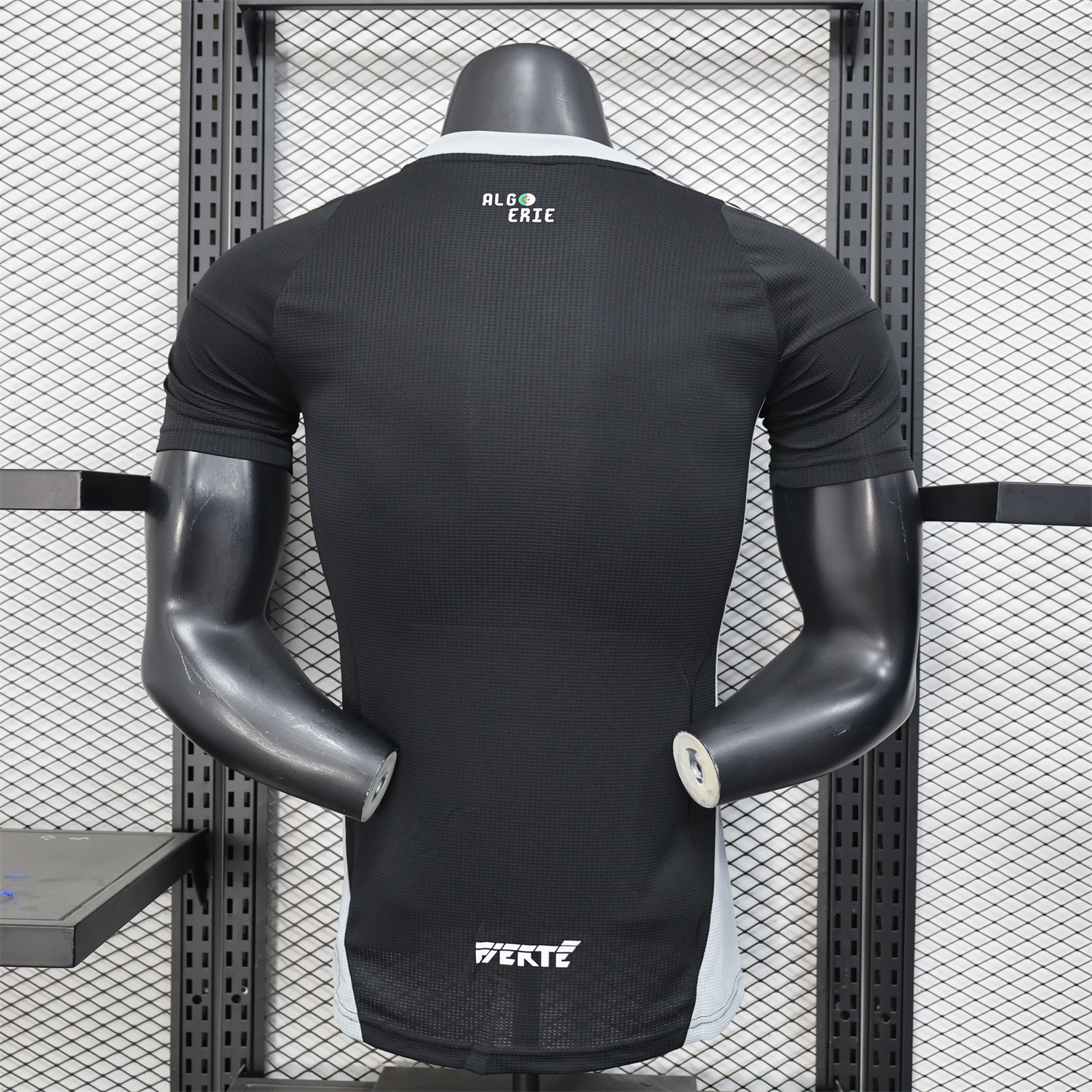 UltraTrikot-Algeria 25-26 Pure Black with White Chest Text Jersey - Player Version