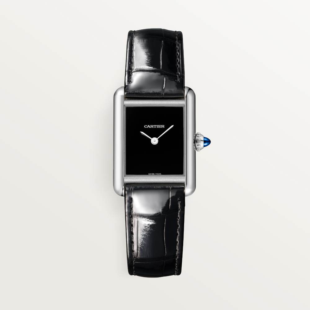 Super Clone 1:1 Cartier Tank Must Watch Small Model Black WSTA0071 Replica-fasswatch
