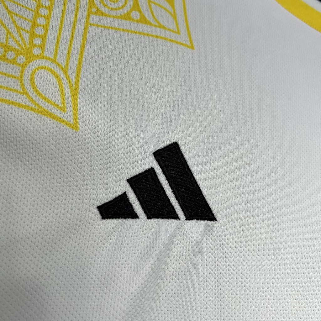 Higojerseys-Real Madrid 24-25 White and Black Mamba Jersey - Fans Version