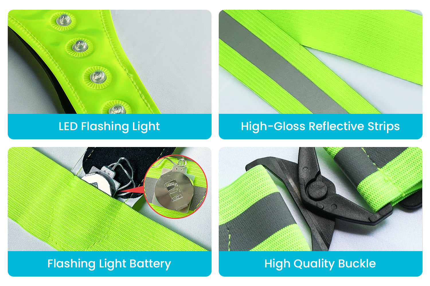 LED Reflective Vest Cycling Gear、mySite、bearsvspackers