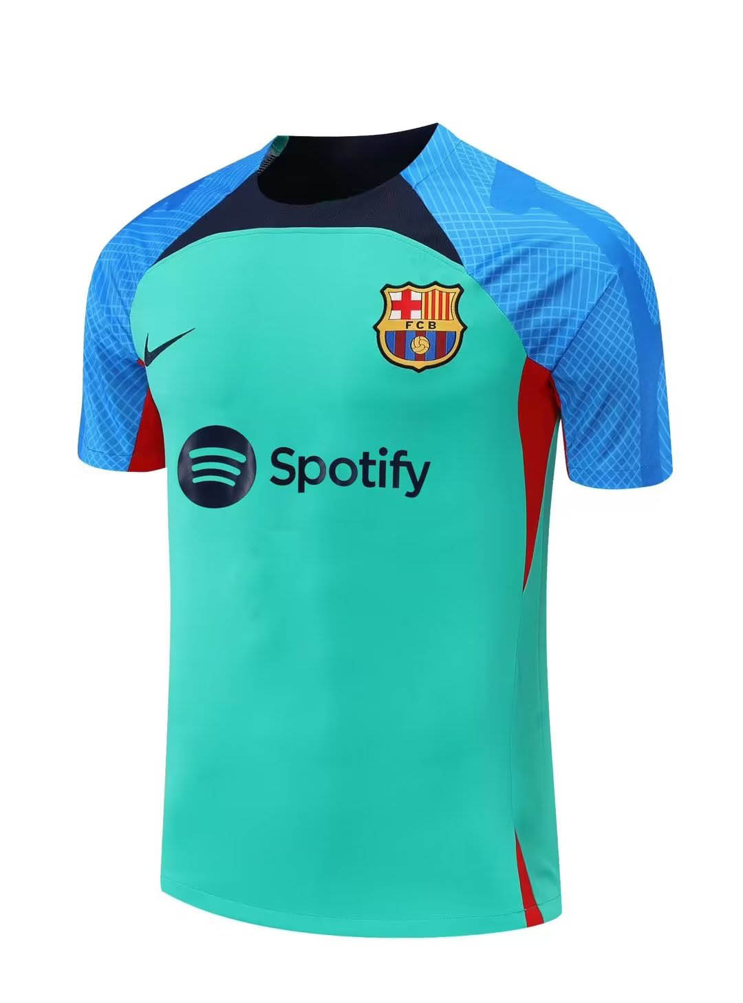 2022/2023 Barcelona Jersey Training Wear Green Blue:football jersey mysite: unitedjerseyfootball 邓江浪:football