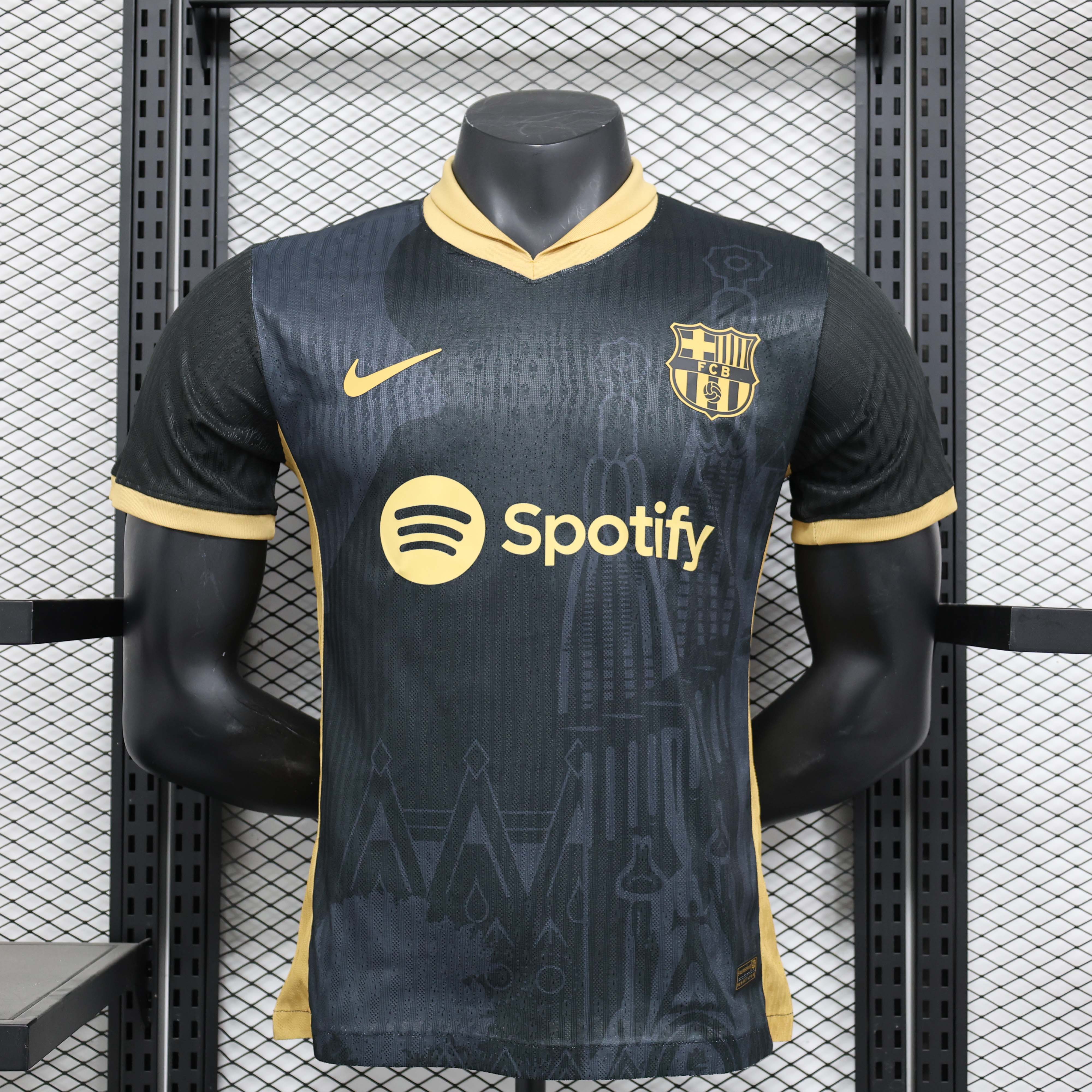 2024/2025 Player Version Barcelona Special Edition Black and yellow Football Shirt 1:1 Thai Quality:football jersey mysite: unitedjerseyfootball 邓江浪:football