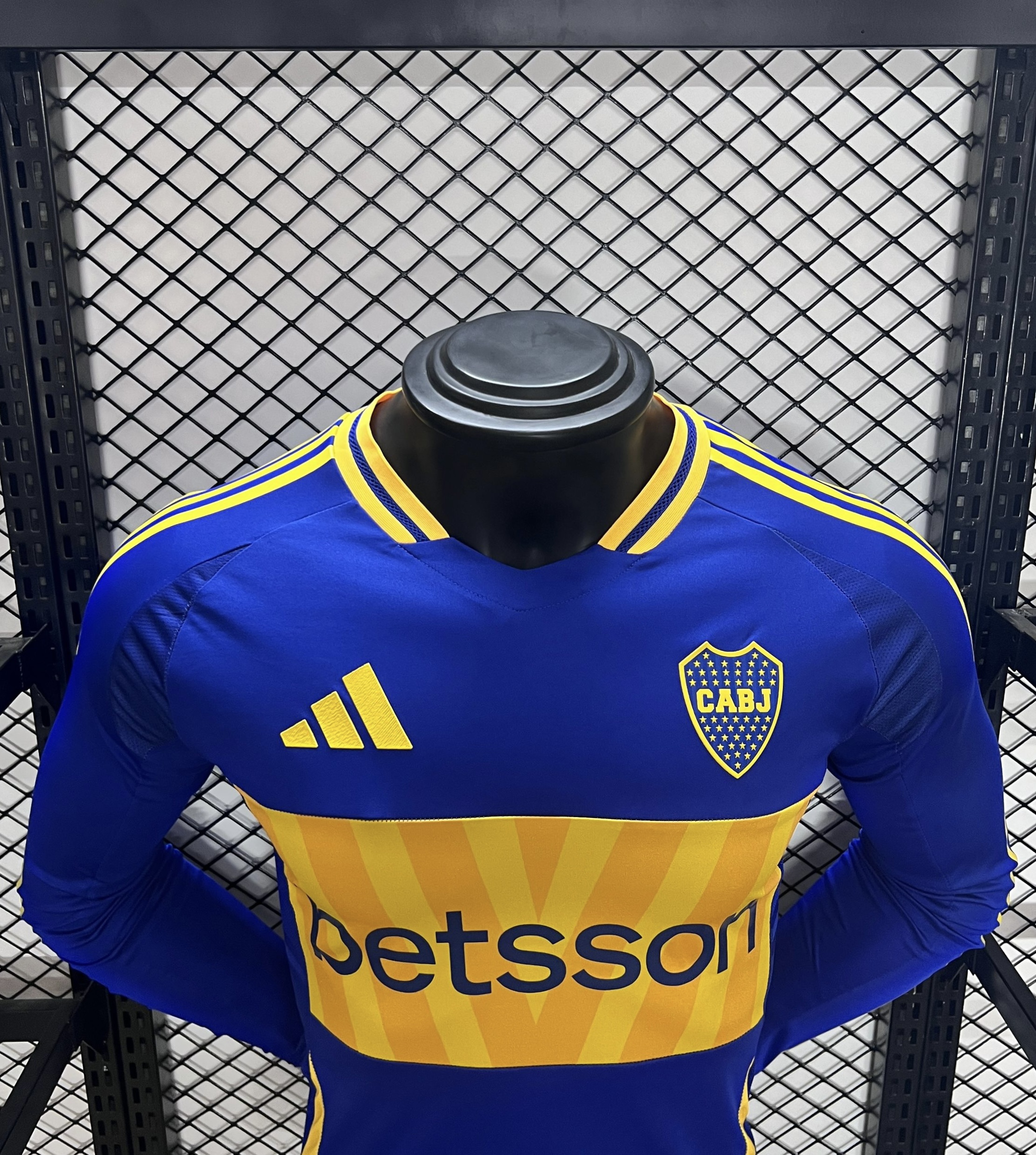 JerseysGala.com | Boca Juniors 24-25 Home Long Sleeve Jersey - Player Version -Customize Name, Number and Patch | Worldwide Shipping