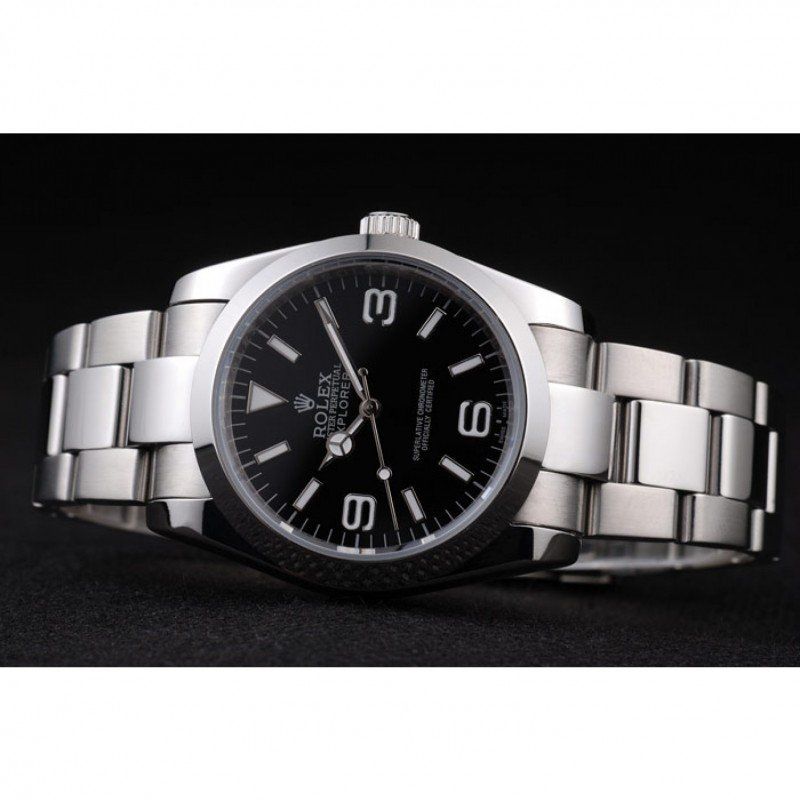 Replica Rolex Explorer 36mm Black Dial 98087-fasswatch