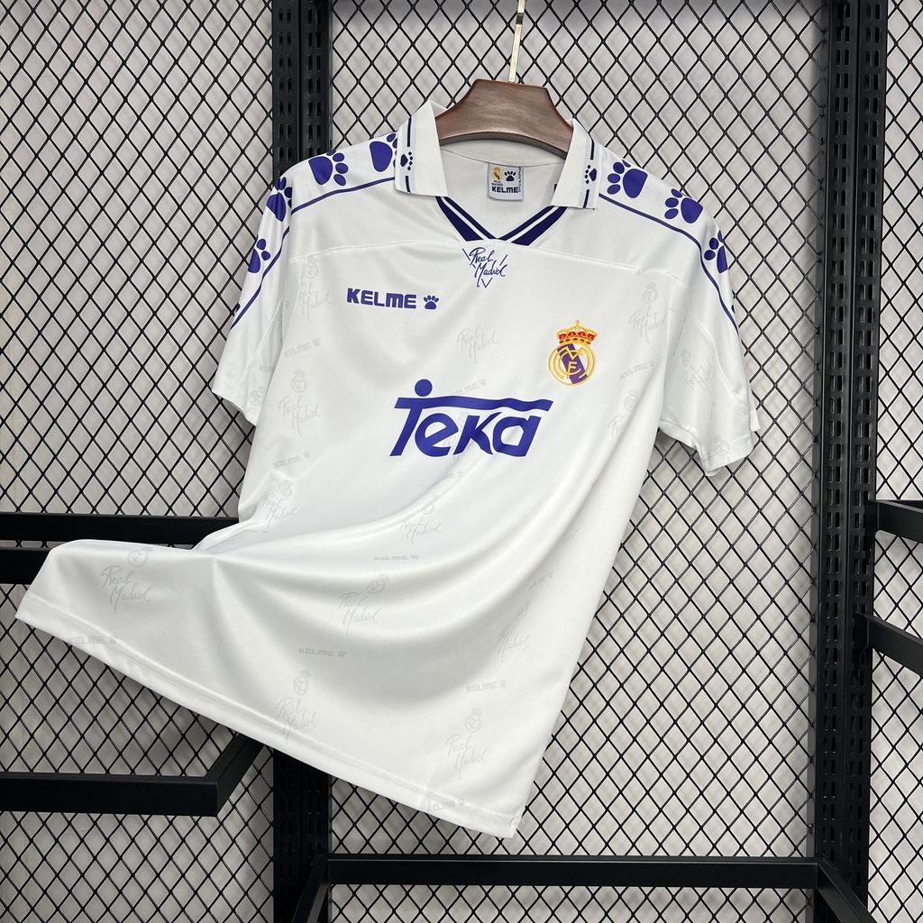 JerseysGala.com | Retro Real Madrid 1994-96 Home Jersey -Customize Name, Number and Patch | Worldwide Shipping