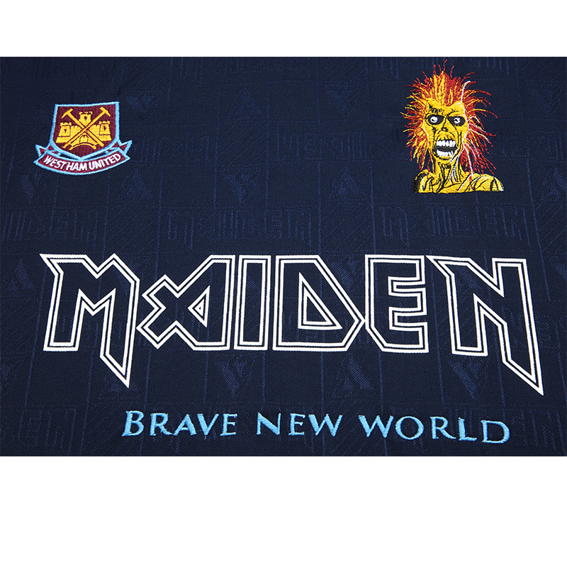 JerseysGala.com | Retro Iron Maiden x West Ham 1999-01 Home Stadium Jersey -Customize Name, Number and Patch | Worldwide Shipping