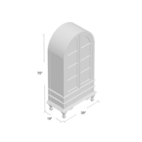 Josephine 39'' Wide Solid Wood China Cabinet