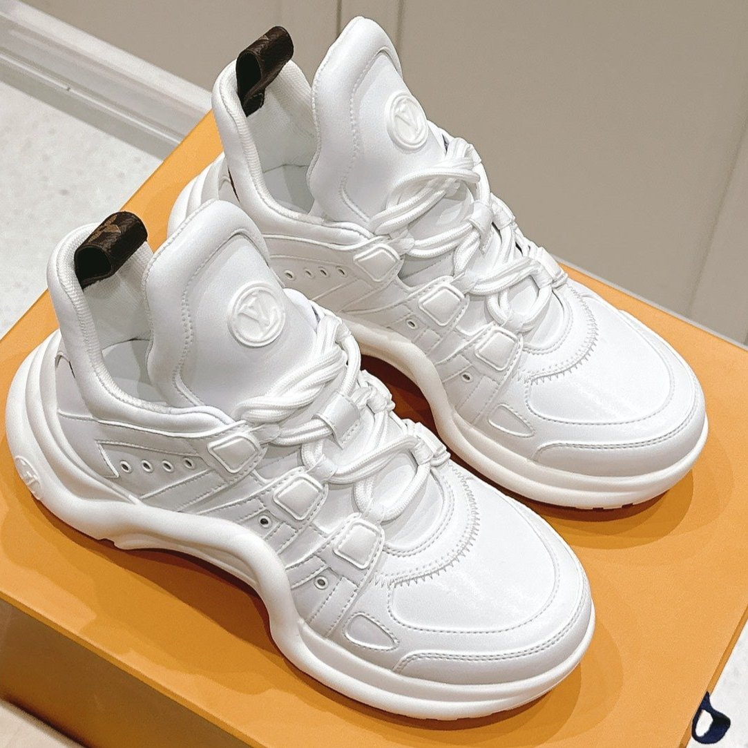 LV BARRACUDA SNEAKER IN WHITE CALFSKIN、mysite、Cacoeks