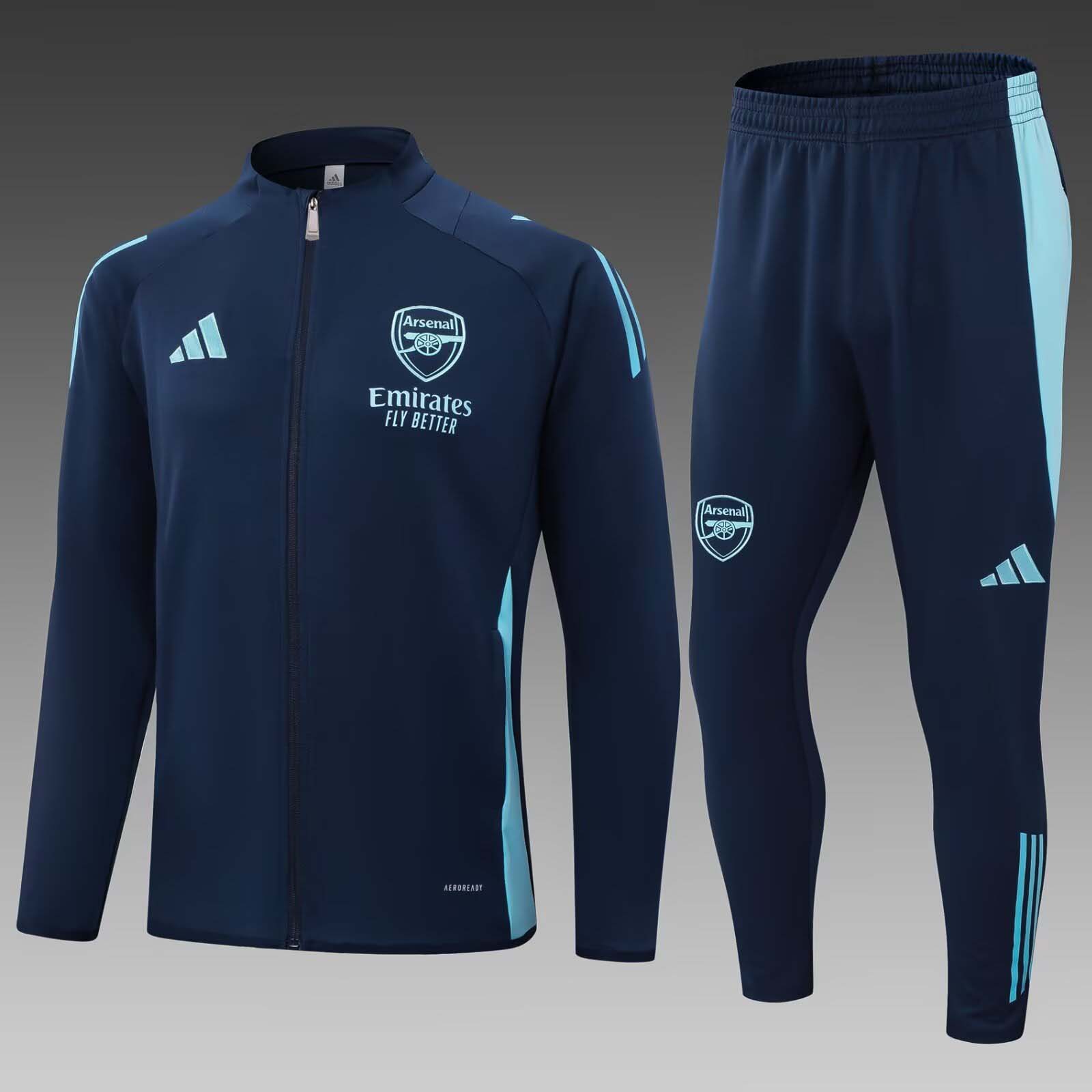 2024/2025 Arsenal Long Zipped Jacket Royal Blue Football Shirt 1:1 Thai Quality Set:football jersey mysite: unitedjerseyfootball 邓江浪:football