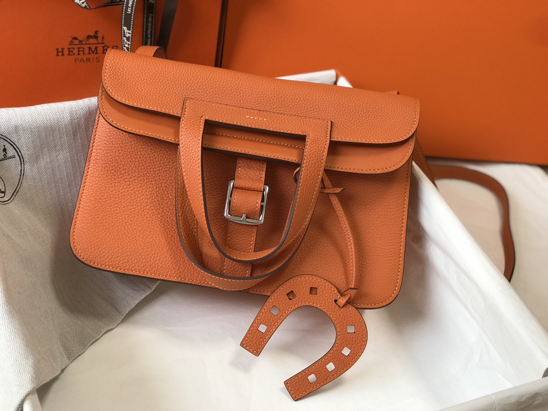 Original Copy Hermes Halzan 25cm Clemence Leather More Colors