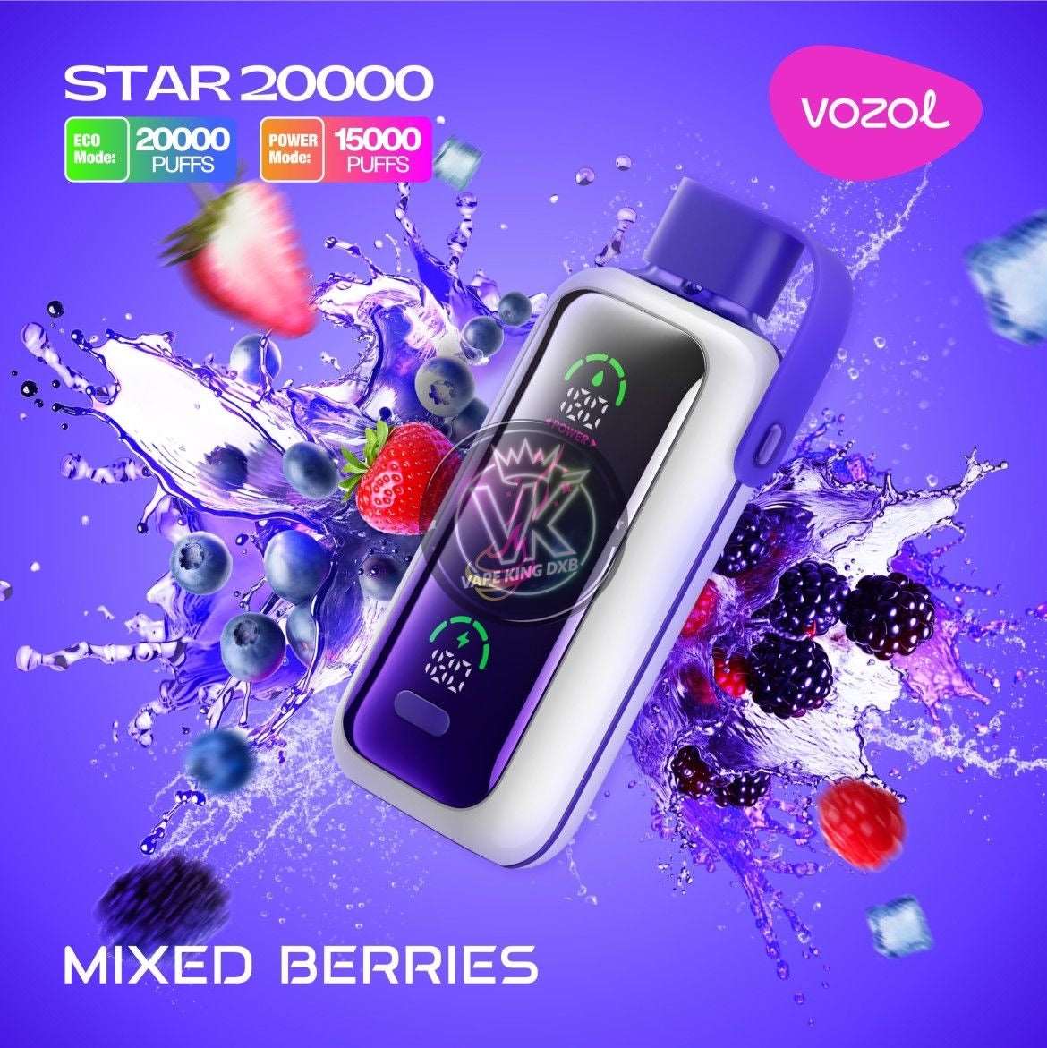  Vozol Star 20000 Puffs 5% Nicotine Disposable Vape - Dual Power Mode  vpae005 vapeing vape