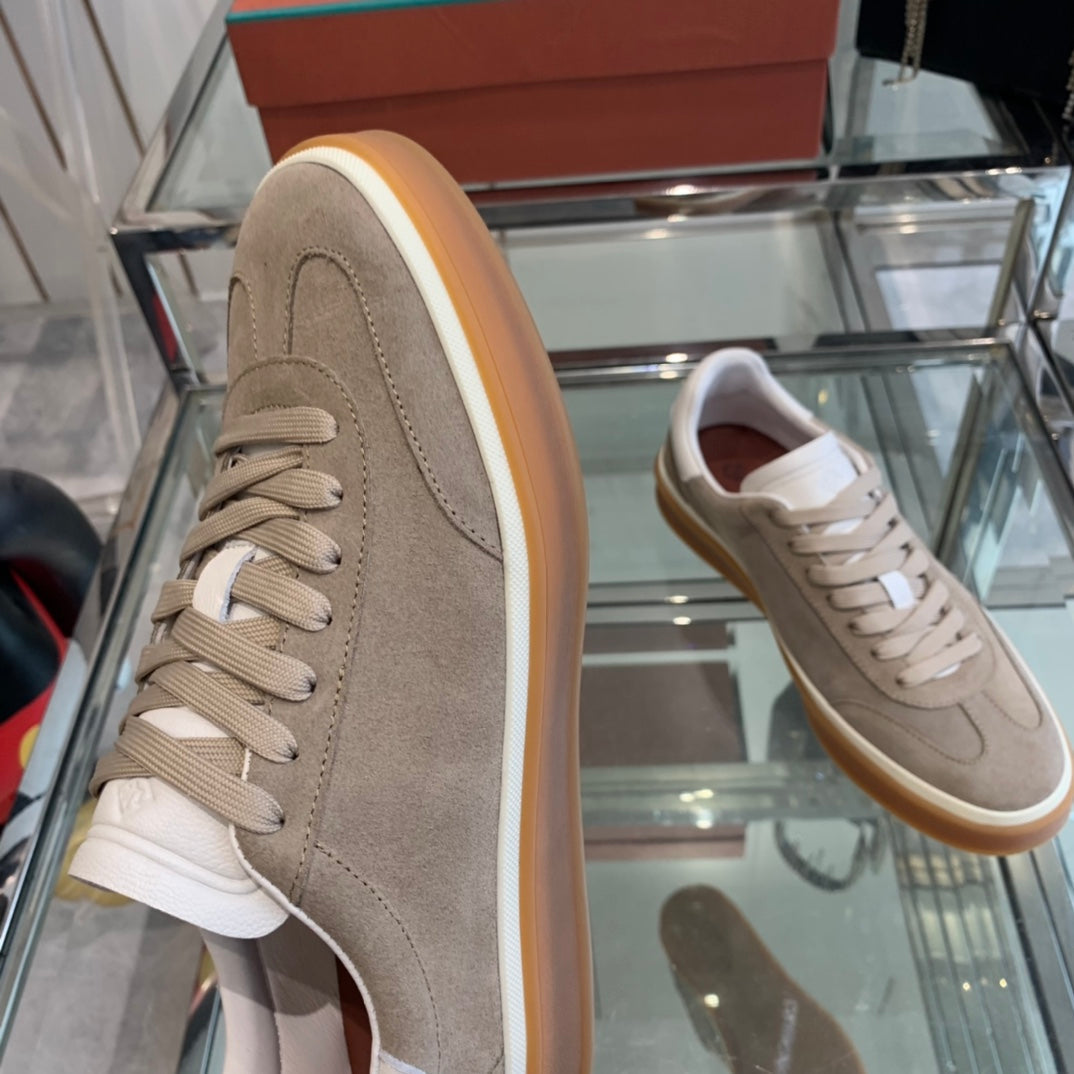 LP TENNIS WALK SNEAKERS LIGHT BROWN SUEDE、mysite、Cacoeks