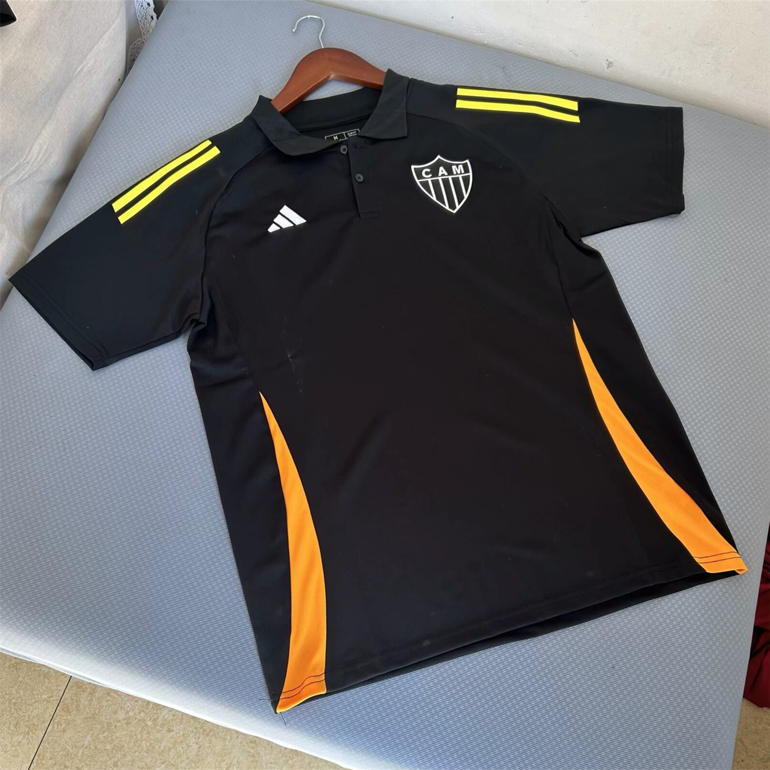 foot-Atletico Mineiro 24-25 Black Training Jersey with Polo Collar - Fans Version