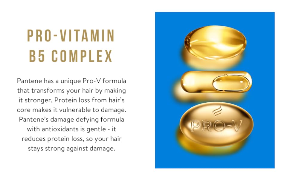 pantene pro v vitamin b5 complex antioxidants hair health nourish strands hair vitamins e damage 