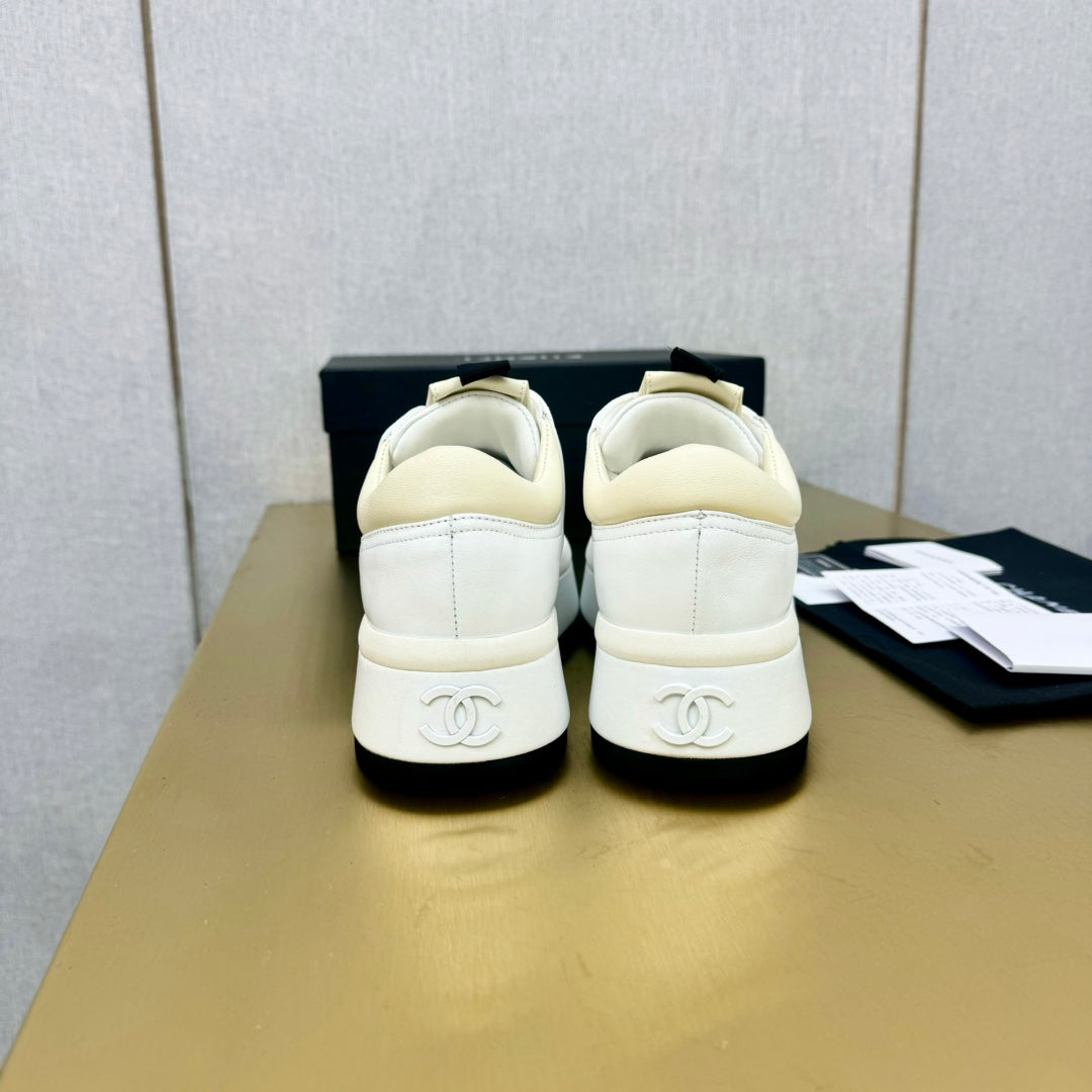 PLATFORM SHOES IN WHITE LAMBSKIN、mysite、Cacoeks