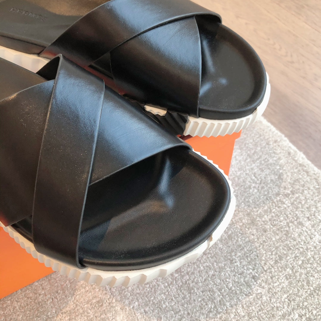 INFRA SANDAL BLACK CALFSKIN、mysite、Cacoeks