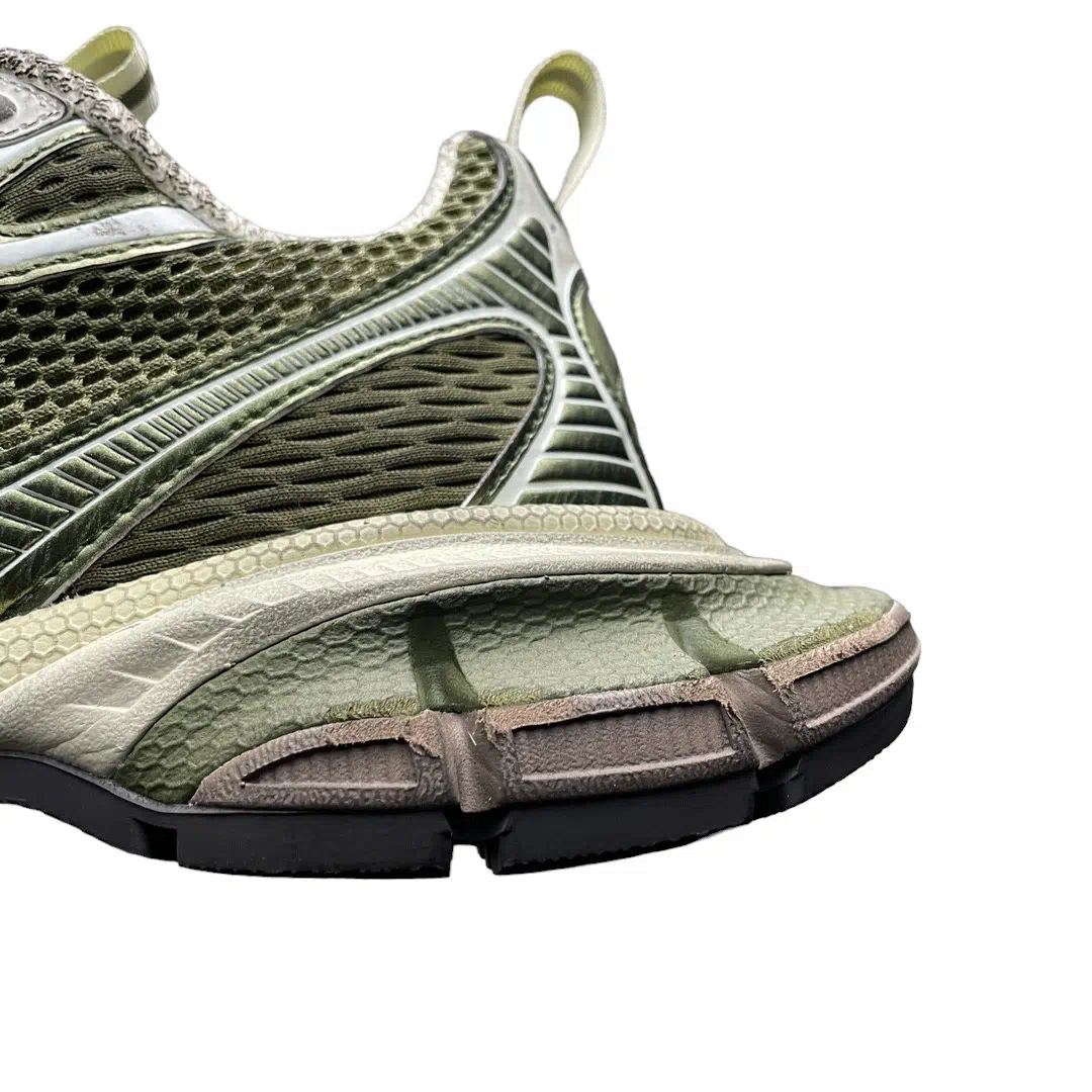 Balenciaga 3XL Sneaker in Dark Green and Light Beige、mysite、Cacoeks