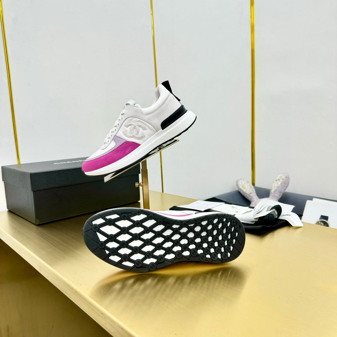 CLASSIC TRAINER IN GREY MIX BRIGHT PINK MERCERIZED VELVET、mysite、Cacoeks