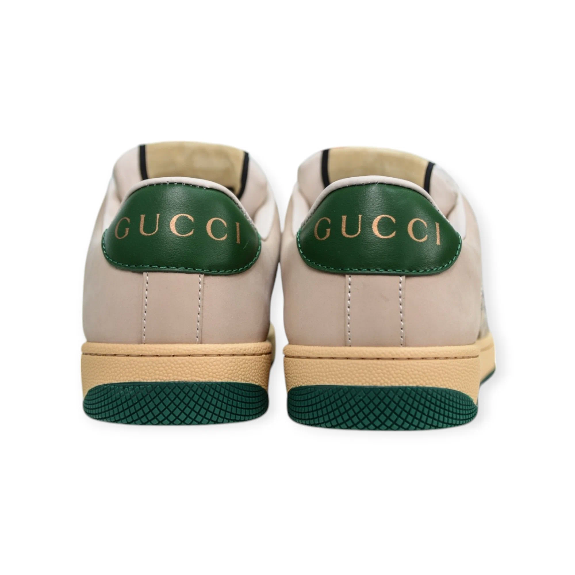 Gucci Screener Sneaker W/ Multi-Dimensional Crystals In Ivory、mysite、Cacoeks