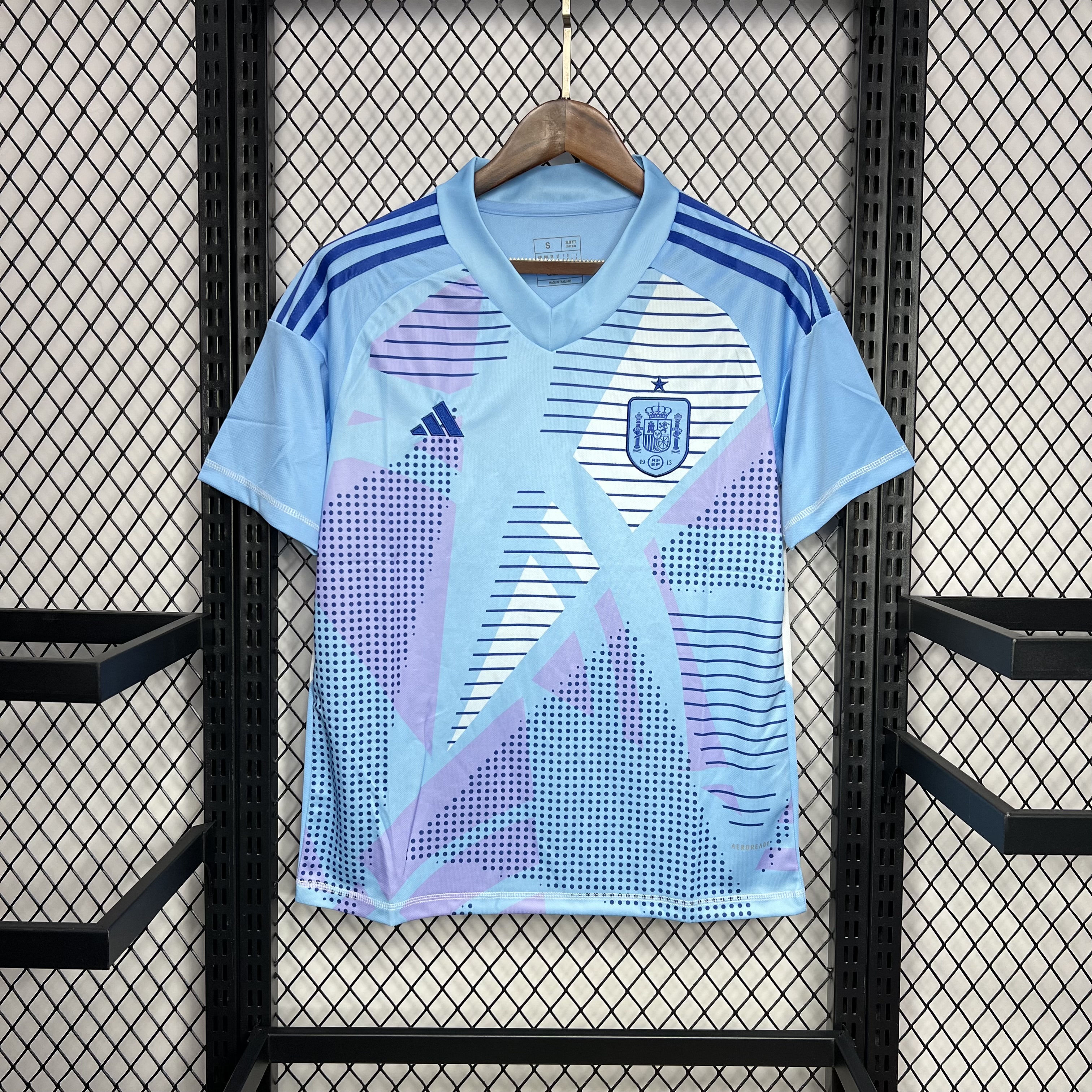 Higojerseys-Spain 2024 Blue Goalkeeper Jersey - Fans Version