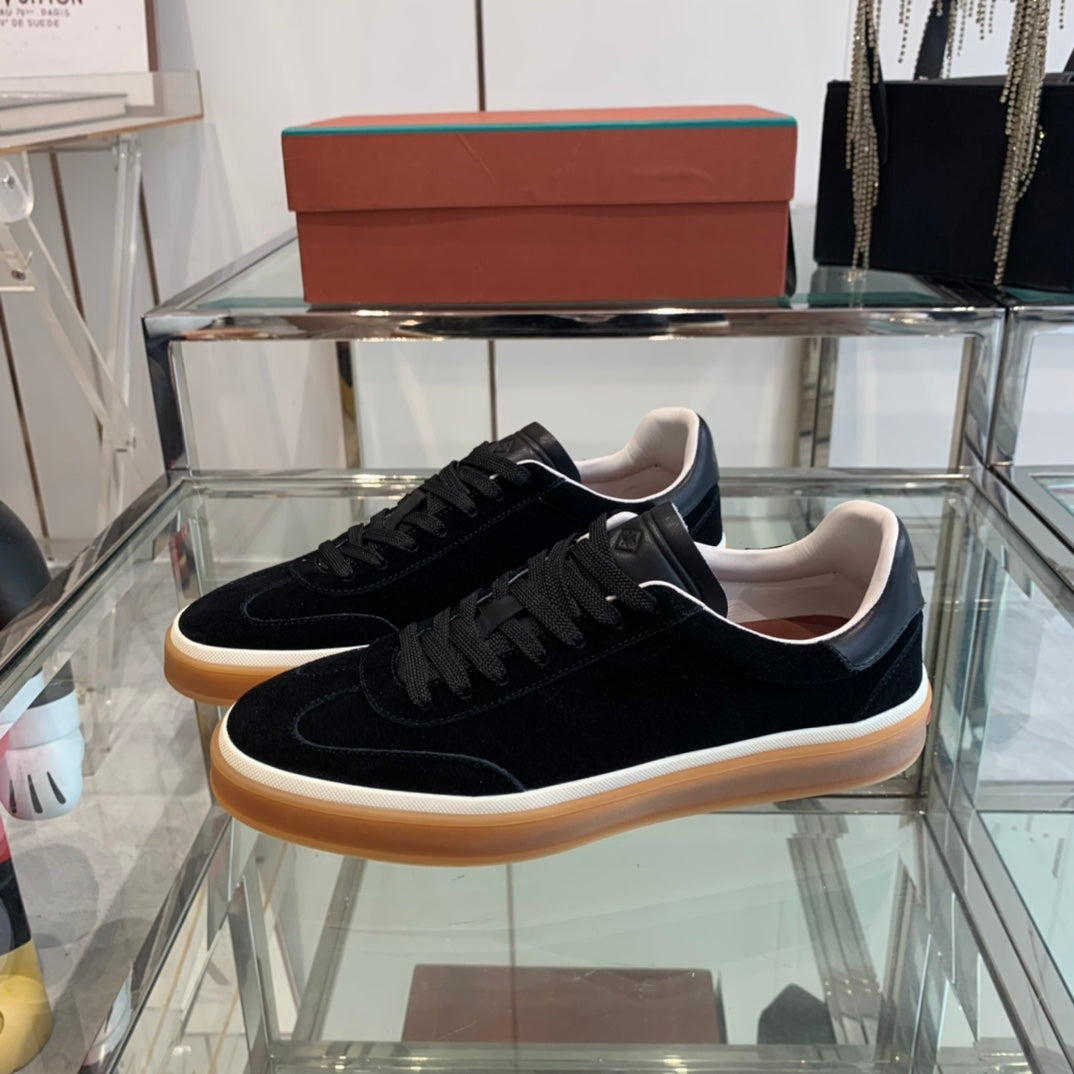 LP TENNIS WALK SNEAKERS BLACK SUEDE、mysite、Cacoeks