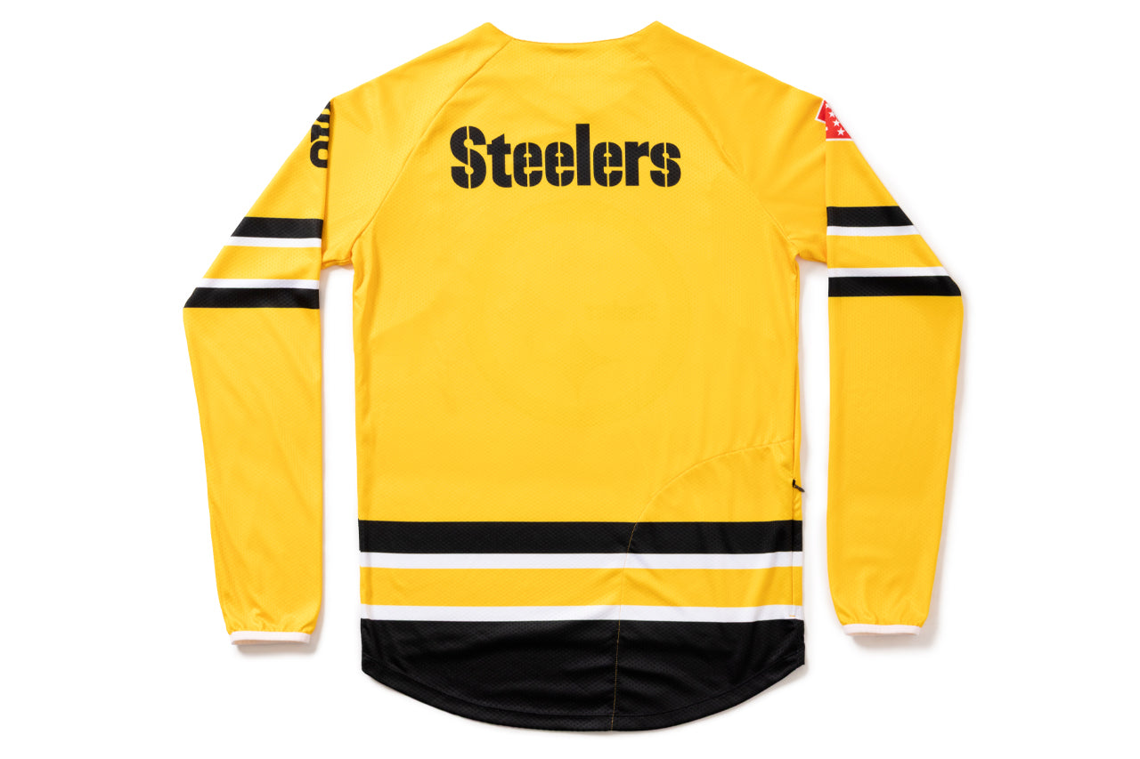State Bicycle Co. | NFL Collection – Long-Sleeve MTB Jersey – Pittsburgh Steelers、mySite、bearsvspackers