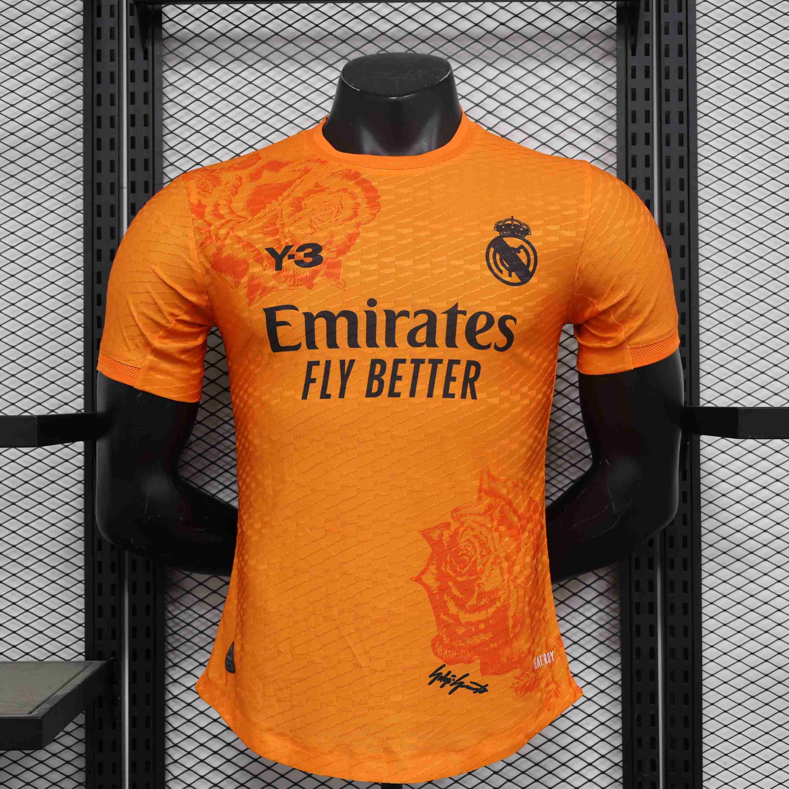 2024/2025 Player Version Real Madrid Y-3 Special Edition Orange Football Shirt-mysite Custom Football Kit- Nextkits