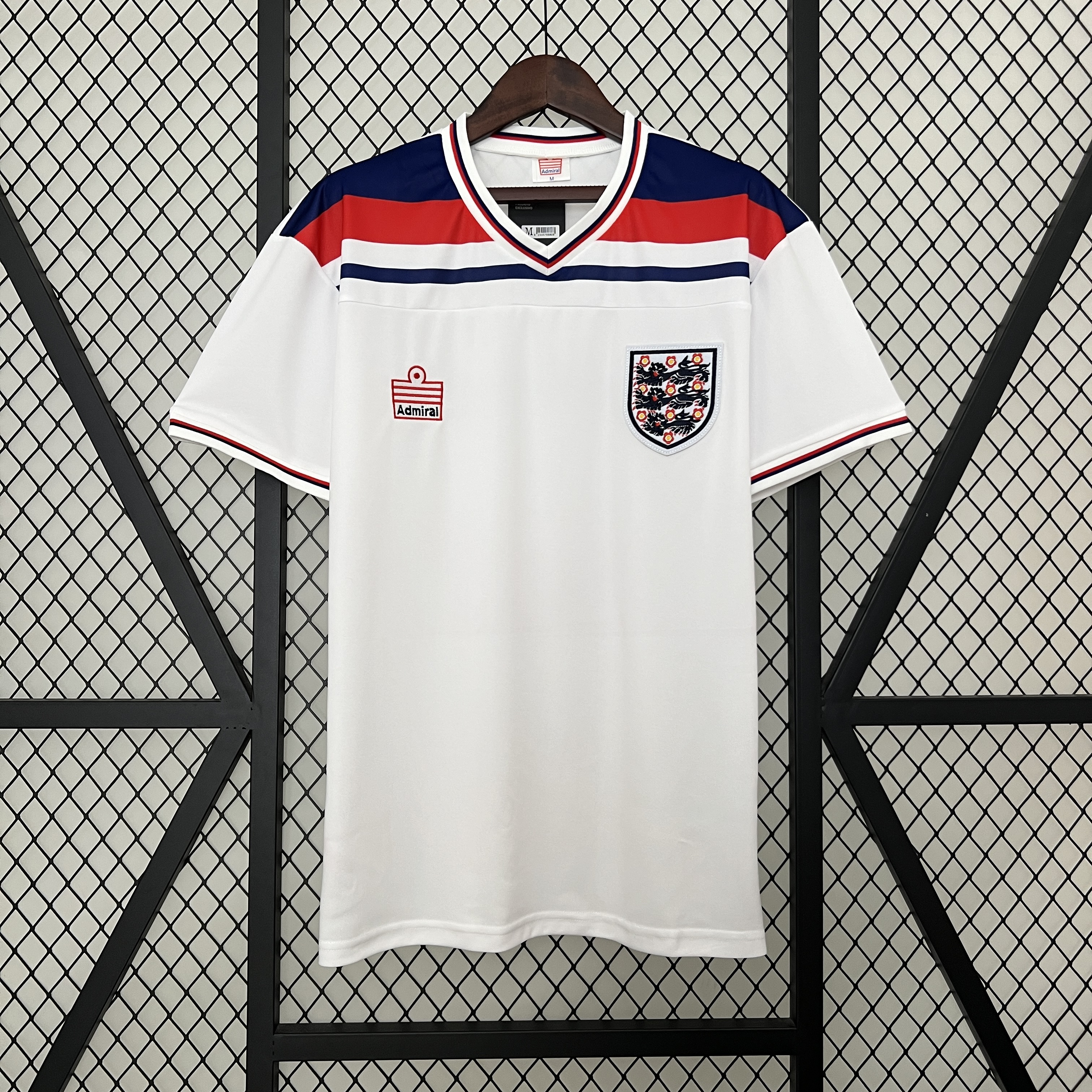 SIUjerseys-Retro England 1982 Home Stadium Jersey