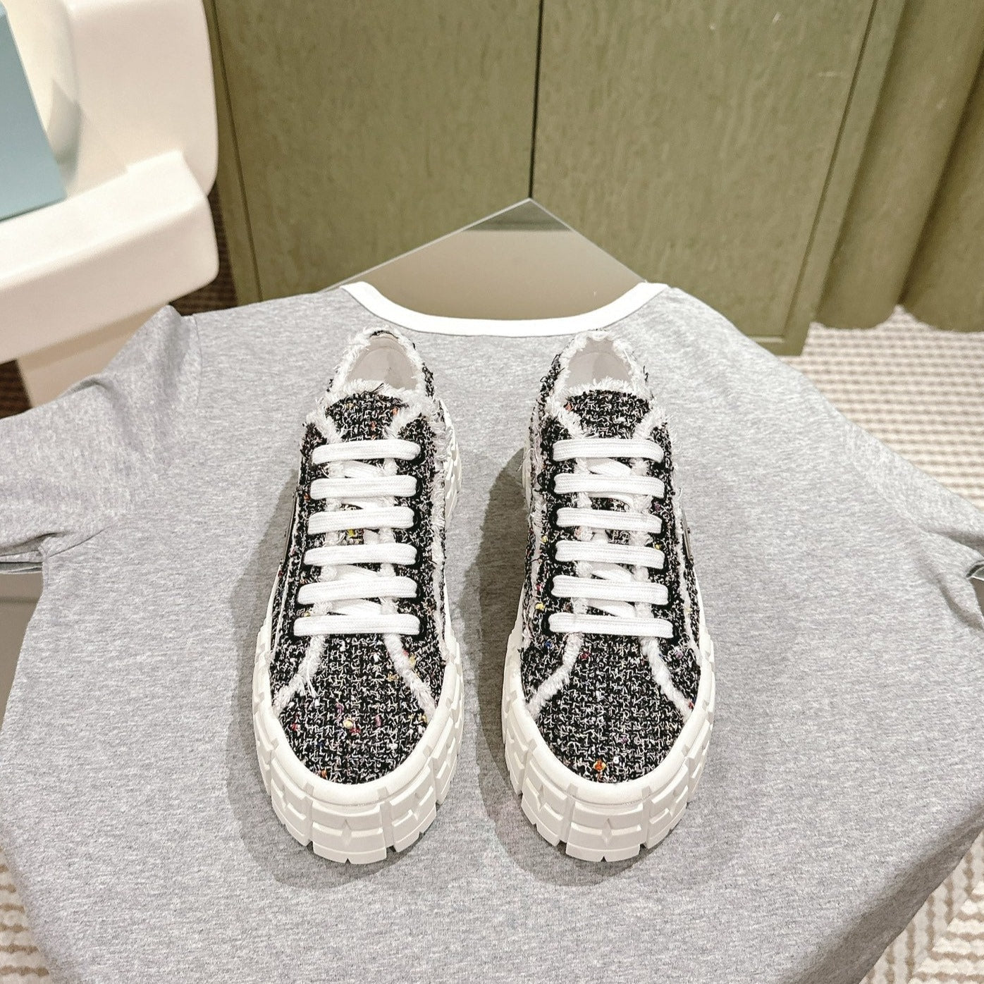 PRA DOUBLE WHEEL RE-NYLON GABARDINE SNEAKERS BLACK FABRIC、mysite、Cacoeks